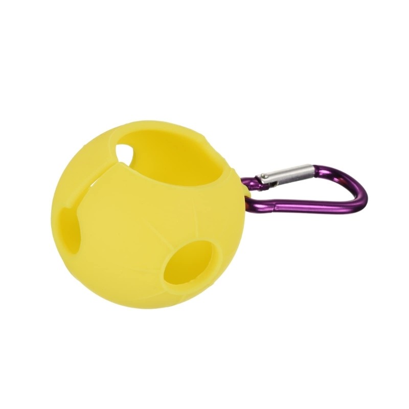 Golf Balls Holder Soft Silicone Clip with Hook, Golf Balls Sleeve Balls Cover