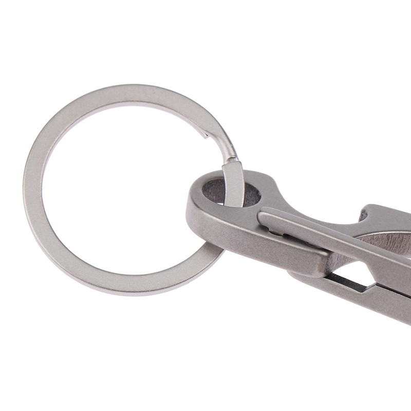 Titanium Alloy Carabiner Multi-function Keychain Outdoor Key Chain Ring Buckle