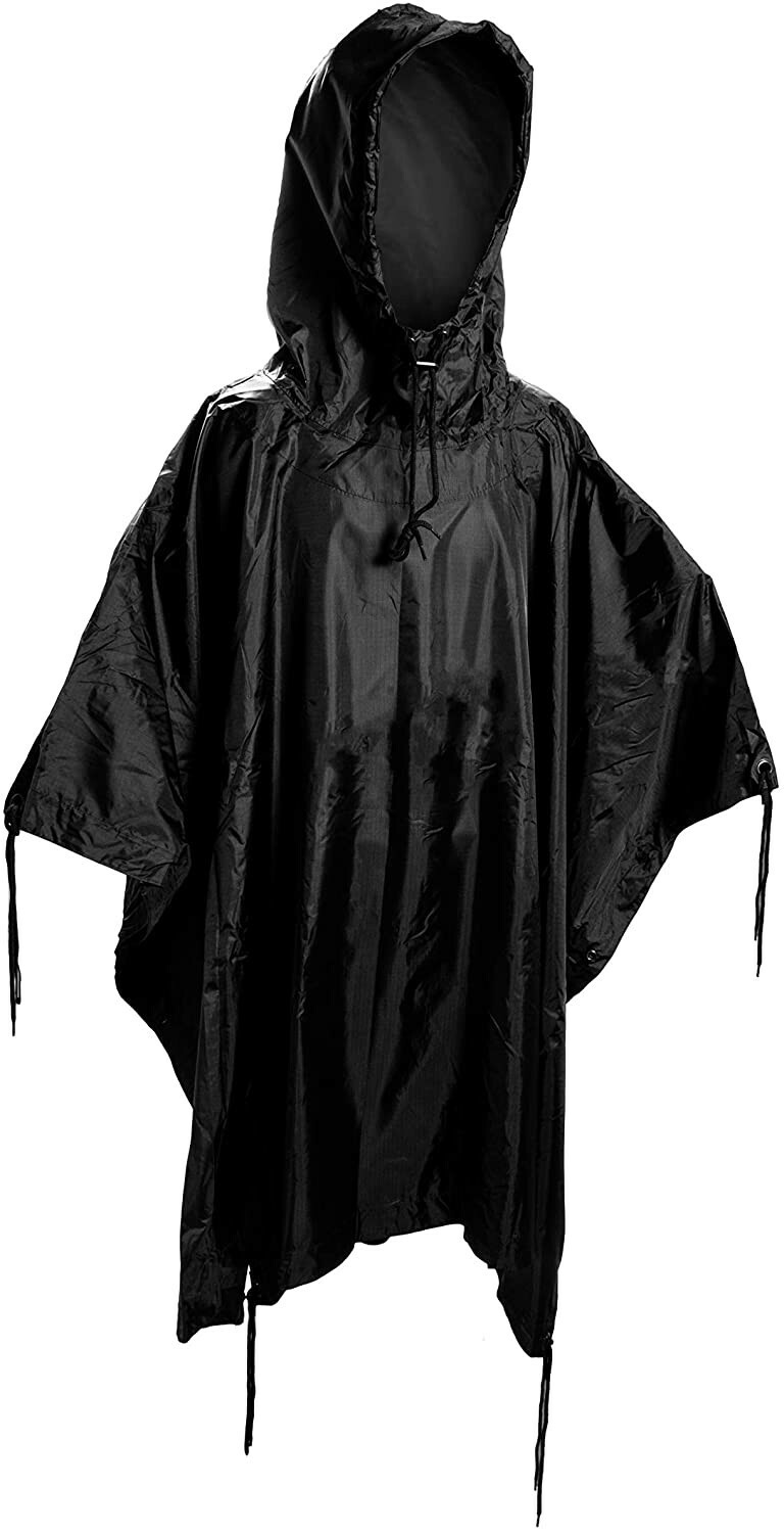 Mil-Tec Military Style Rain Poncho – Rip Stop material with stuff sack