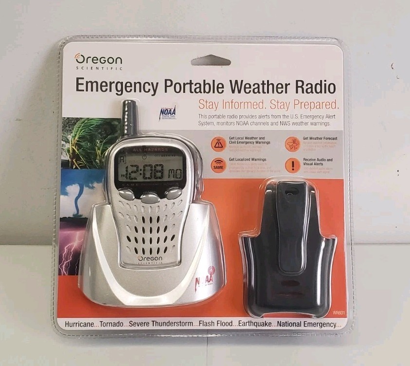 Oregon Scientific Emergency Portable Weather Radio WR601 New Sealed