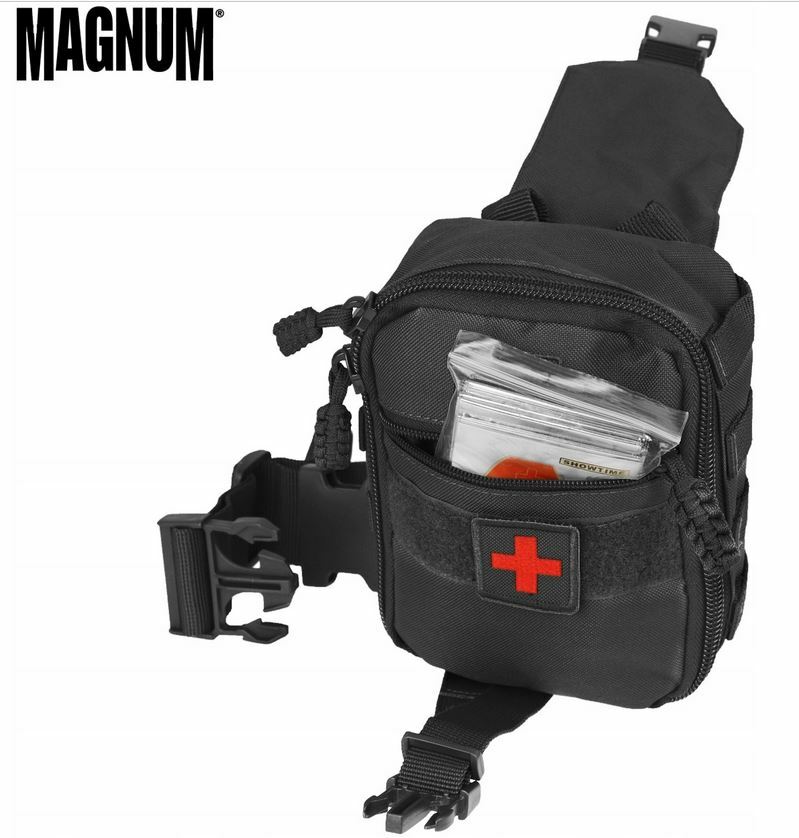 Magnum MED Tactical Molle Medical First Aid Pouch Rip-Away Emergency Black Olive