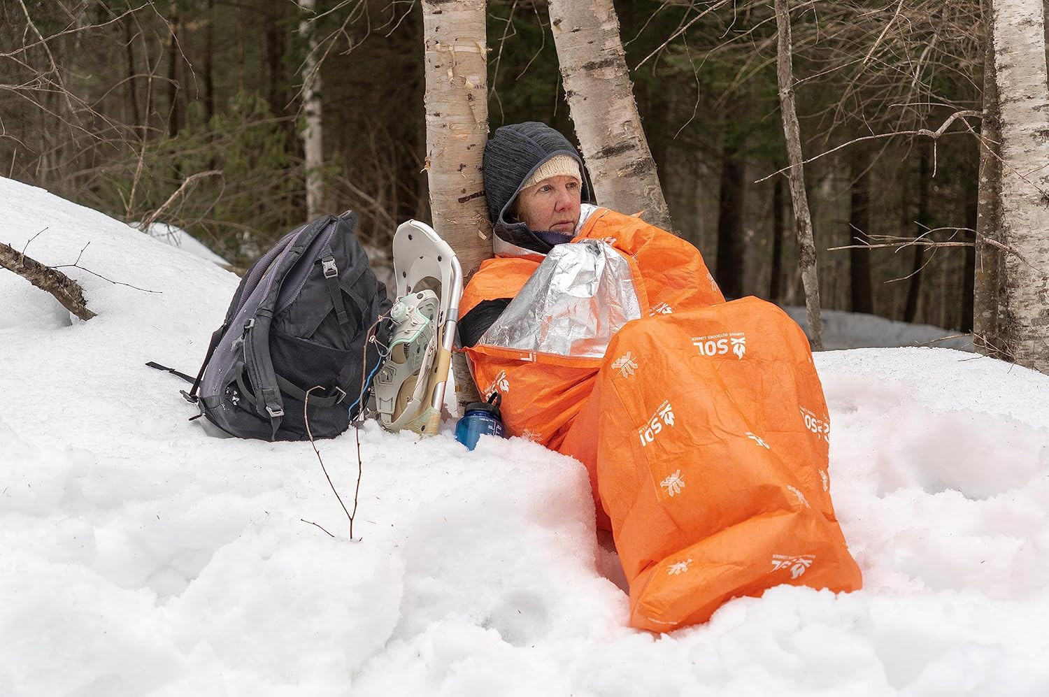 SOL Escape Lite Bivvy – Reflects up to 70% Body Heat – Waterproof Emergency Blan