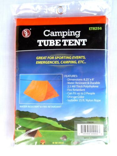 Emergency Survival Camping Shelter Tube Tent Waterproof Prepper 2 Person Bug-Out