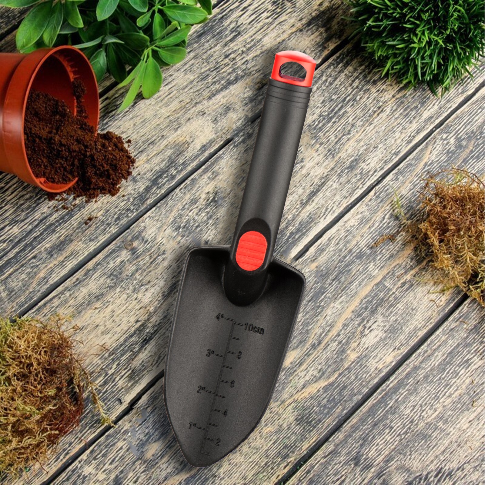 11″ Black Nylon Plastic Durable Camping Backpacking Gardening Shovel Trowel