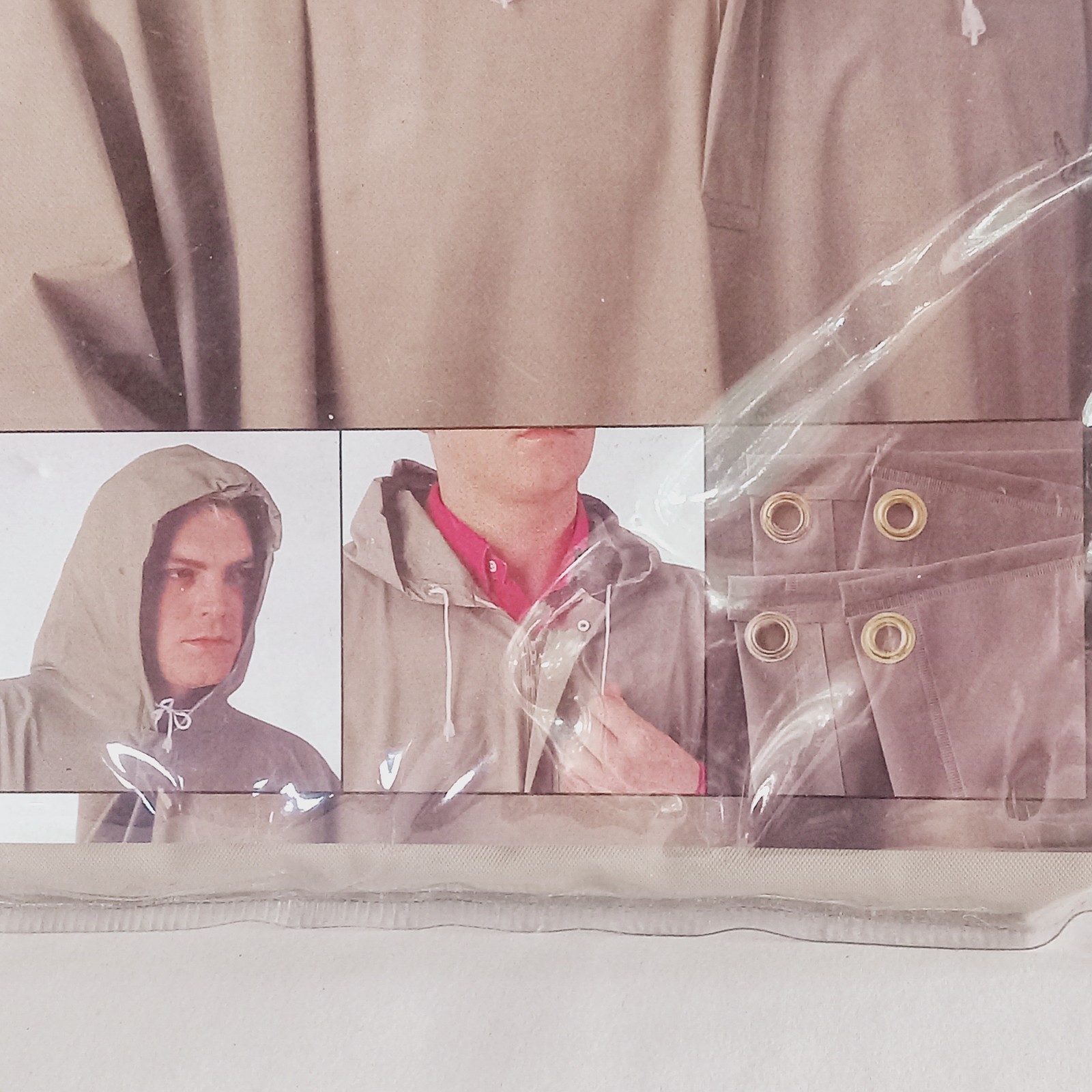 New Stearns 100% Waterproof Rainmaster Series Universal Adult Tan Poncho Sealed