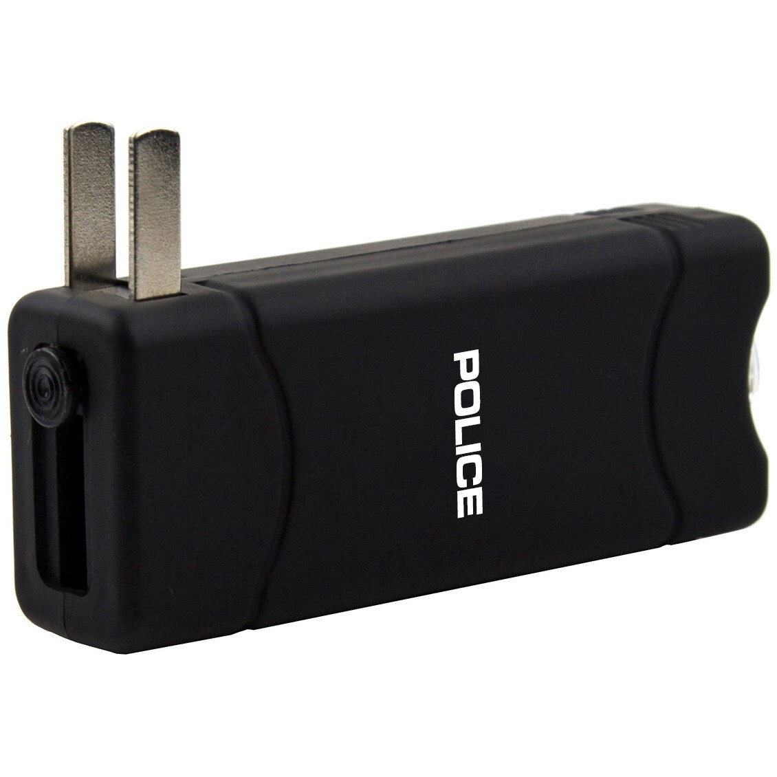 Black 801 Stun Gun High Voltage Rechargeable Flashlight for Personal Safety