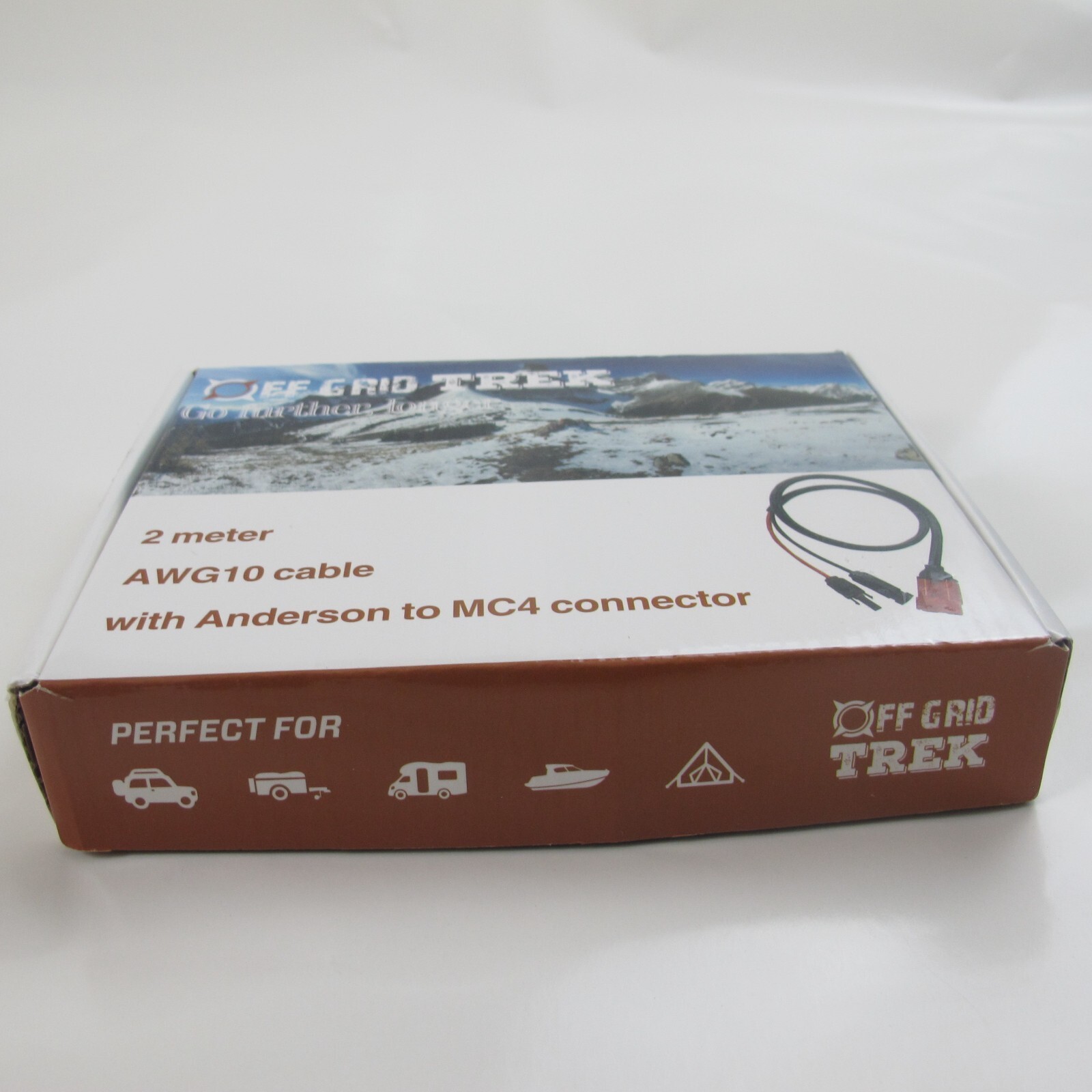 Off Grid Trek 2M (6ft) Anderson to MC4 Connector Cable AWG10 SMH Extension Solar
