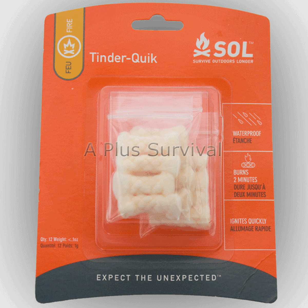 Tinder Quik Spark Lite Fire Starter Refills Camping Survival Emergency Kits