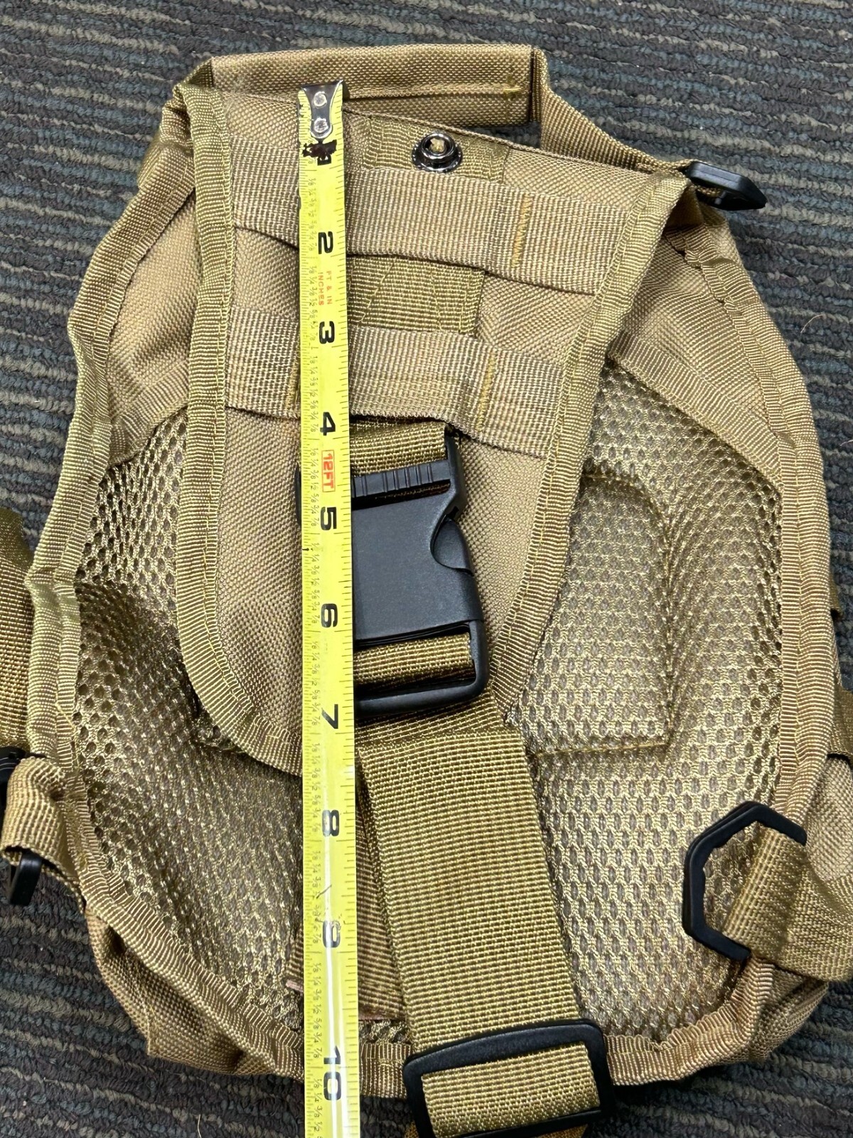 Shoulder Sling Bag Military Style Outdoor Compact Tan