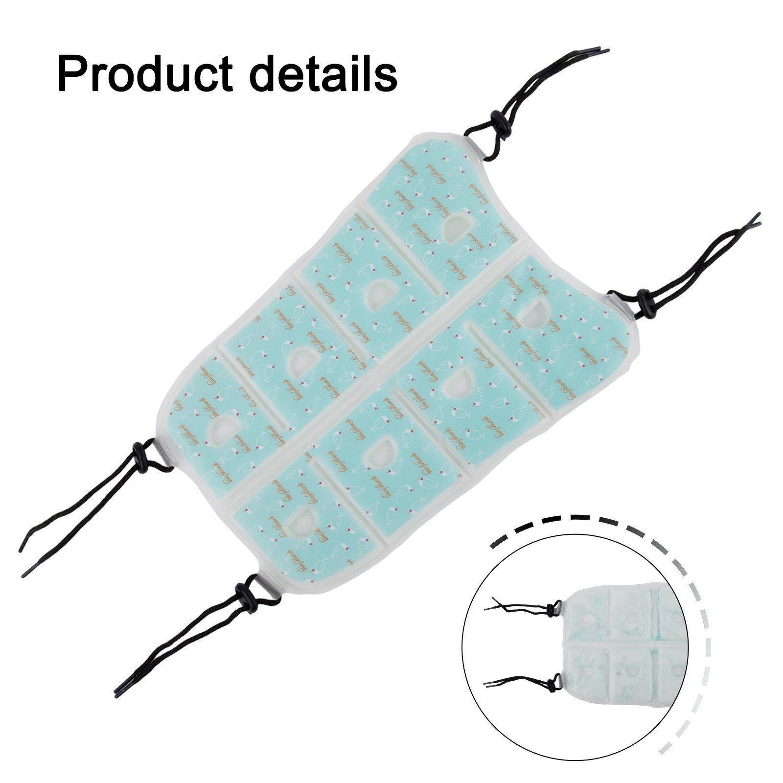 Lightweight PCM Cooling Pad for Summer Outdoor Activities with Adjustable Fit