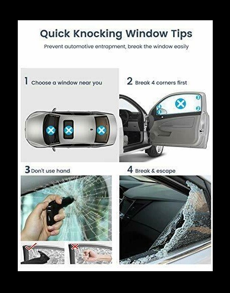 SAFETY CAR CHARGER USB EMERGENCY SEAT BELT CUTTER/WINDOW HAMMER
