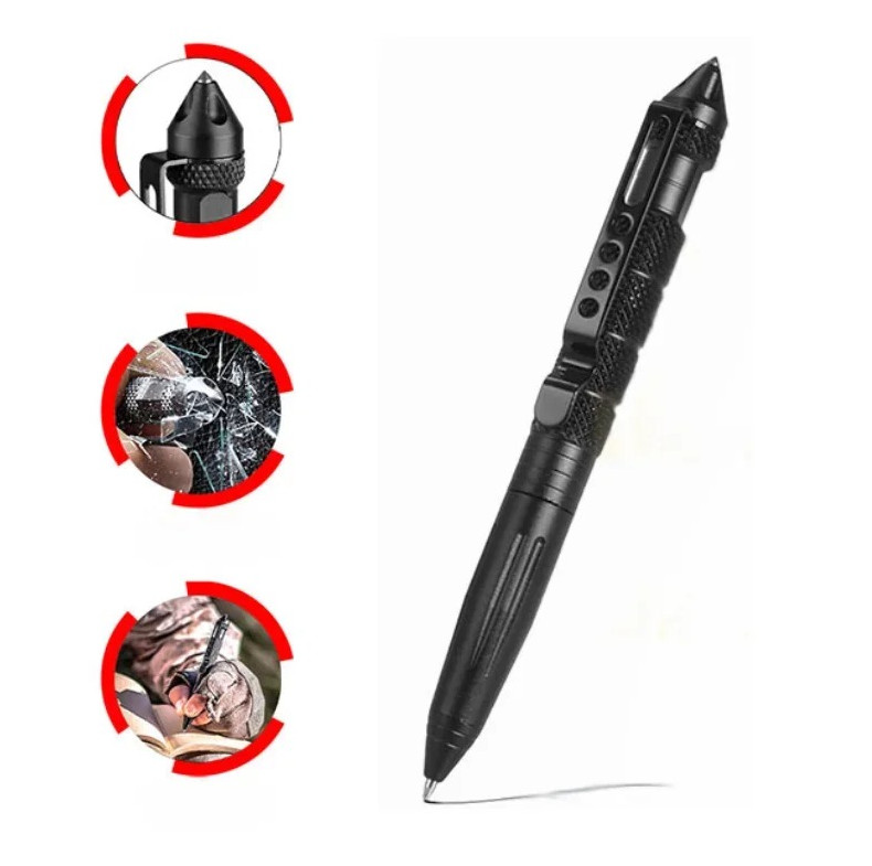 1pc Tactical Pen Self Defense Emergency Glass Breaker Survival Tool – NEW