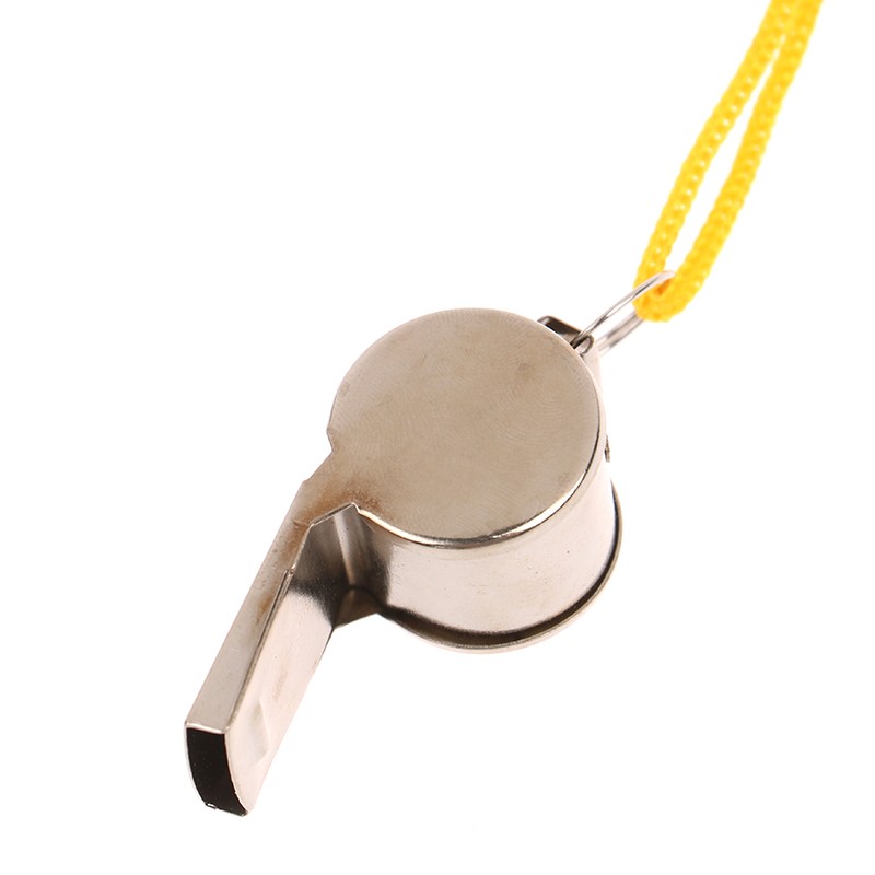 1/12Pcs Metal Whistle Referee Sport Stainless Steel Whistles Training Tools