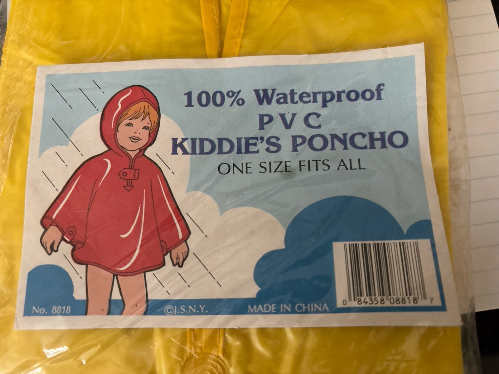 Hooded Rain Ponchos 5 Adult 1 Child Reusable Camp Hike Outdoor Survival NOS NeW