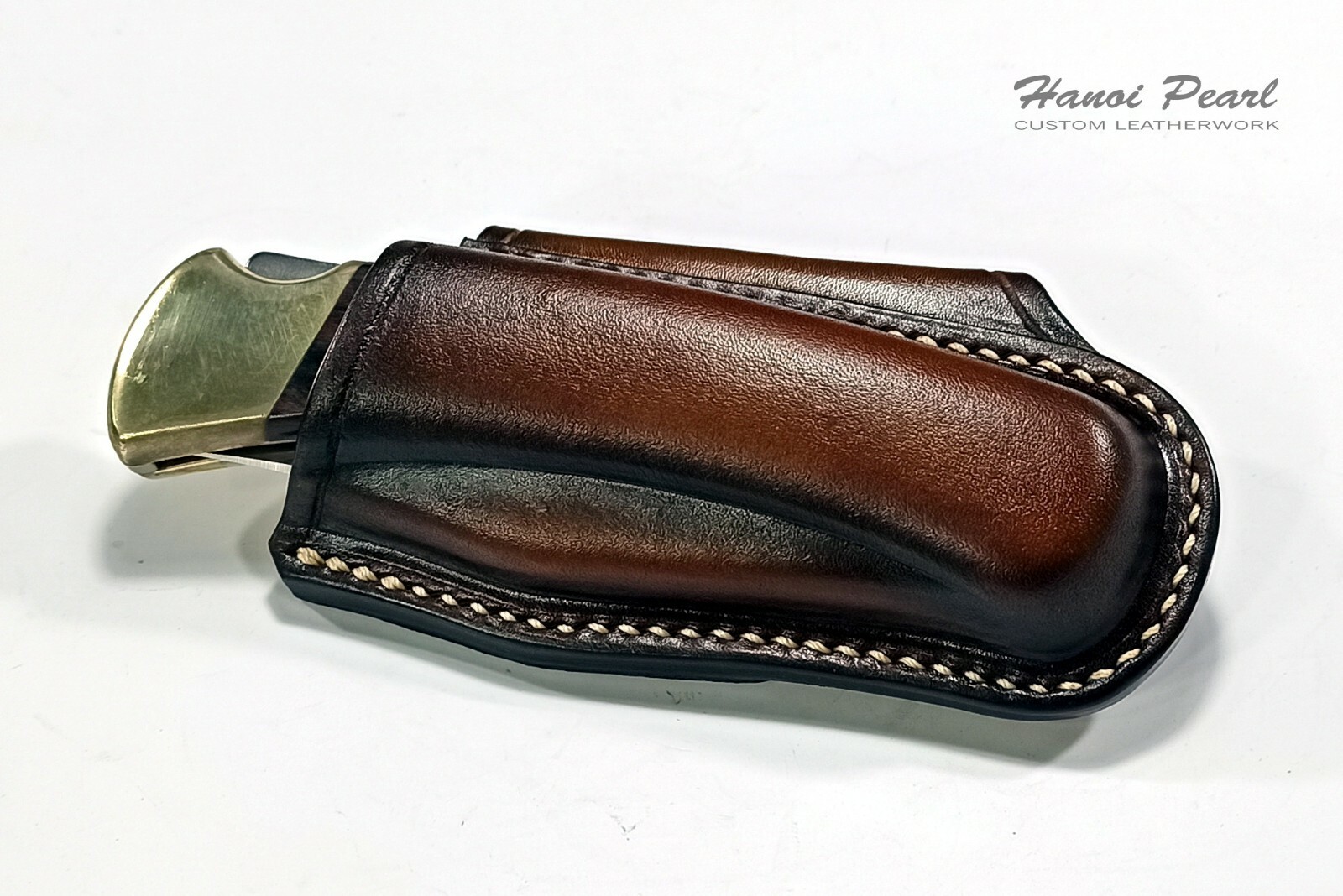 Buck 110 Hunter Sheath | Custom Cross Draw Scout Carry Leather Sheath