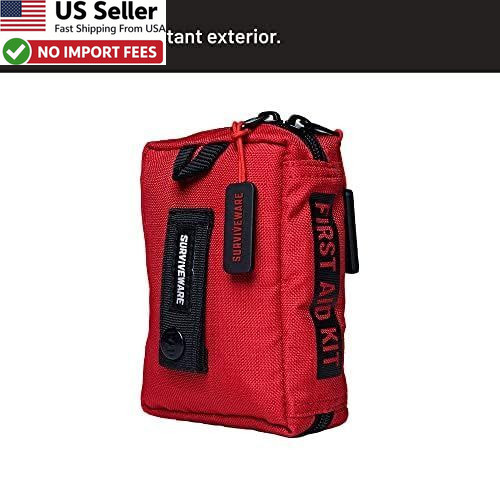 Surviveware 51 Pcs Premium First Aid Kit HSA FSA Eligible Emergency Gear FROM US