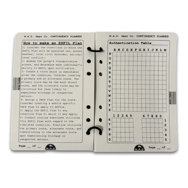 M.A.D Gear Contingency Planner Field Package Disaster Recovery Planning