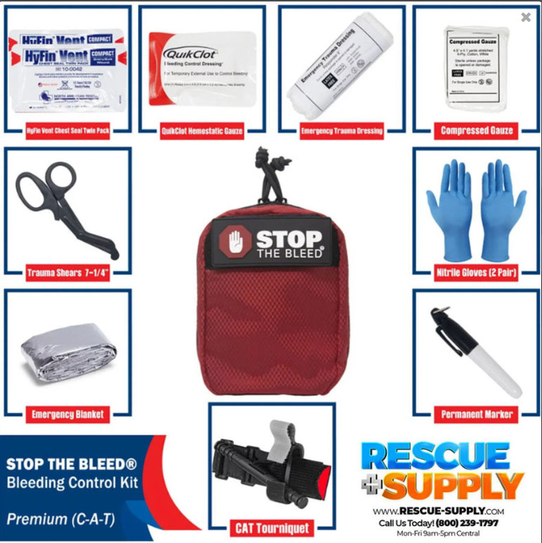 Cubix Safety Bleeding Control Kit – Premium (QuikClot)