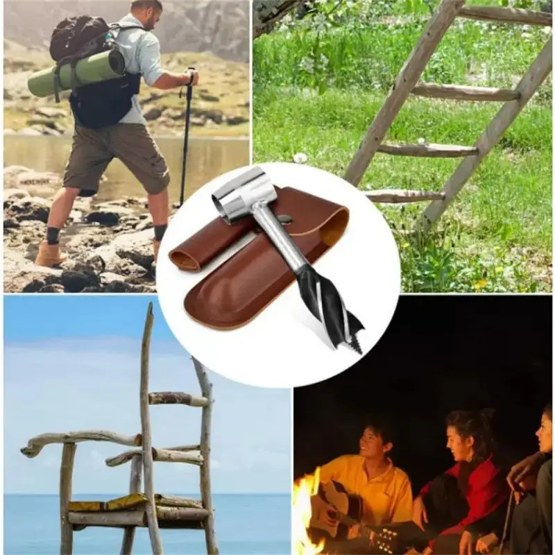 Auger Wrench Protective Sleeve Outdoor Survival Hand Drill Survival Gear Sports