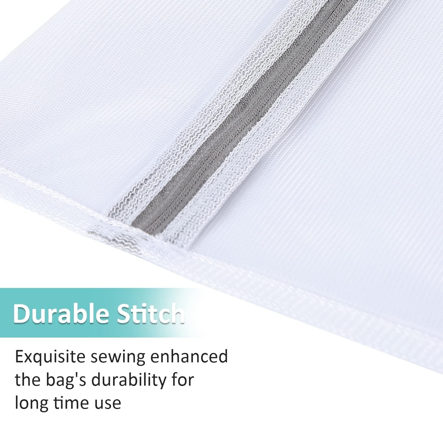 Fine ​Mesh Laundry Bags​ with Zipper-Multi Size Bags For Large, 4