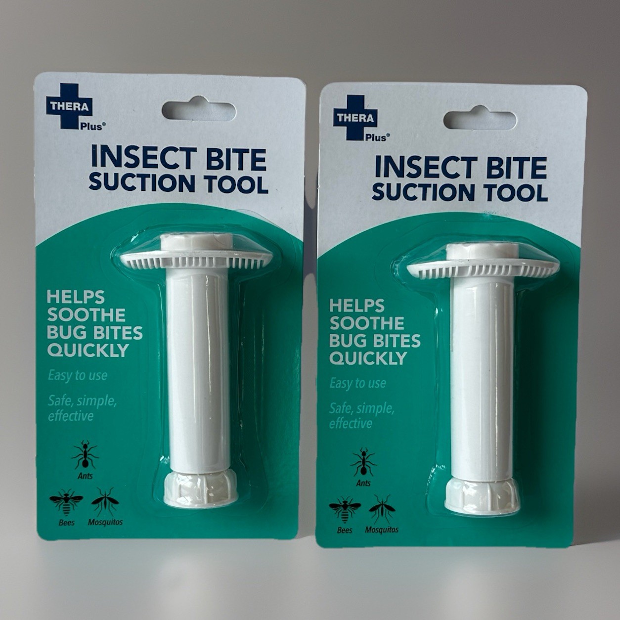 2-Pack Insect Bite Suction Tool Remover for Insect Sting & Bug Bites Thera Plus