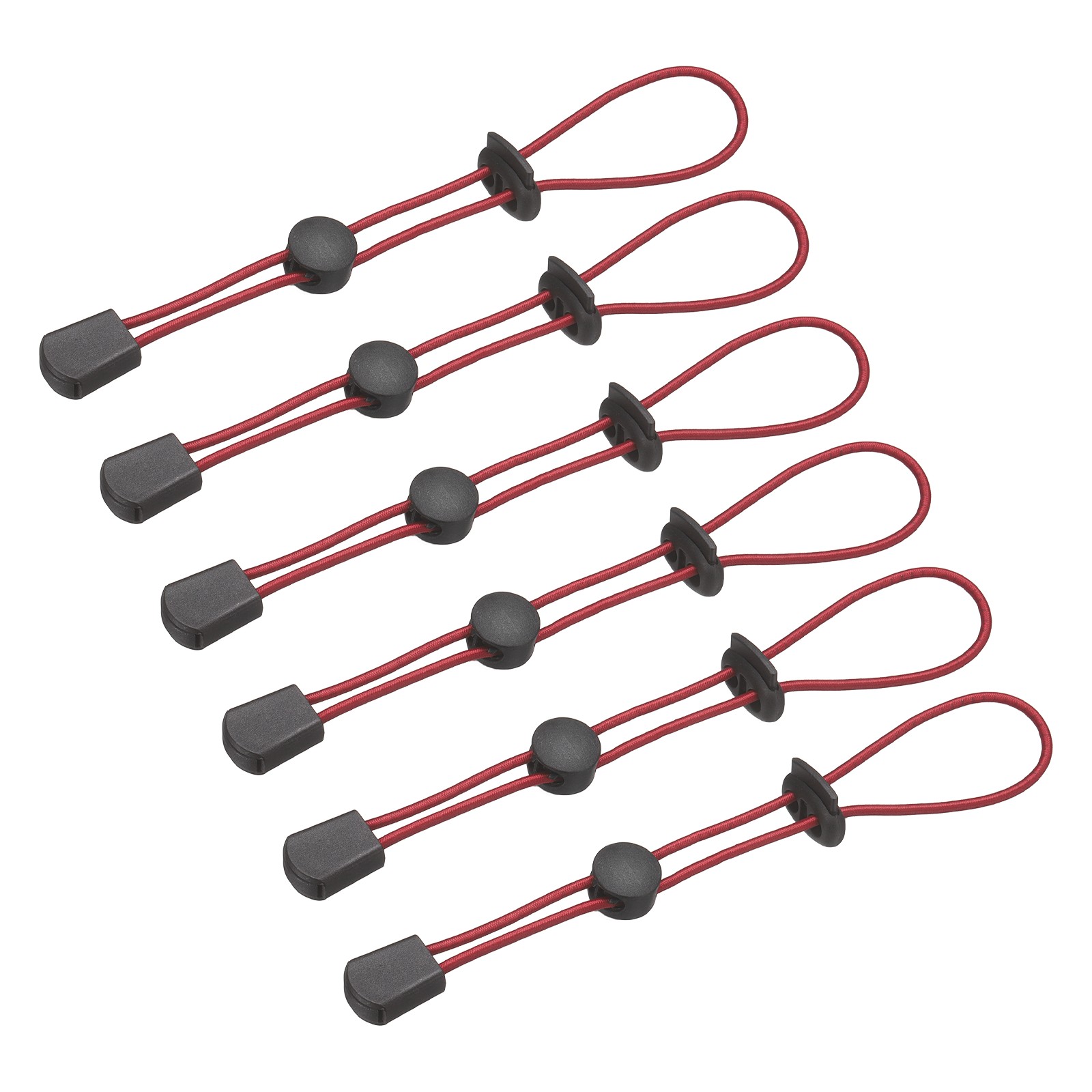 Climbing Stick Holder, Backpack Hiking Pole Ropes 8 Inch & 6 Pcs & Red
