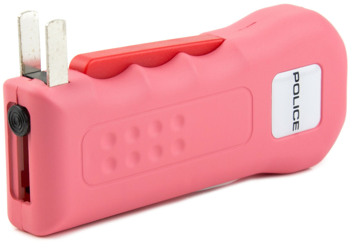 POLICE Stun Gun 512 700 BV Rechargeable LED Flashlight Pink