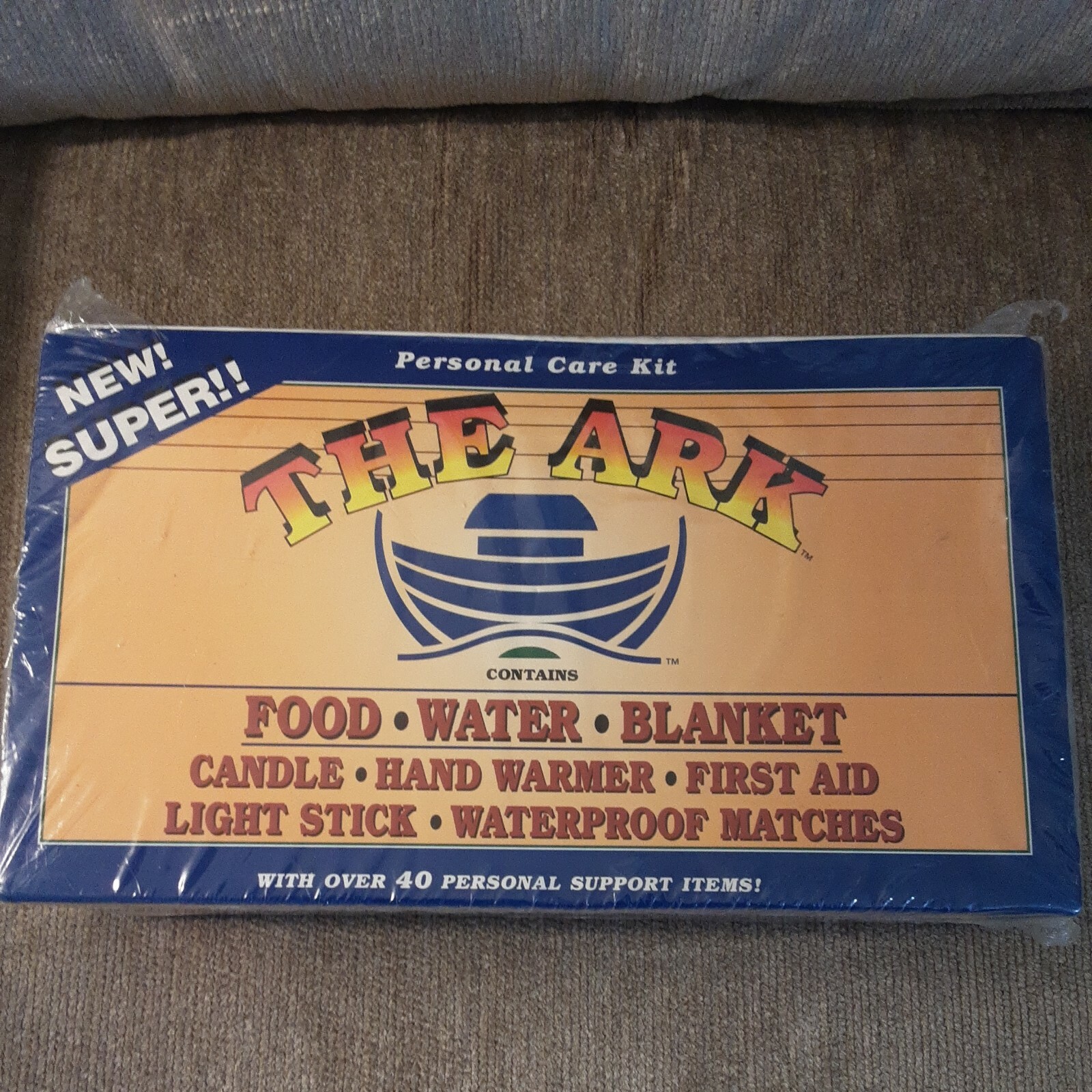 NEW SEALED – THE ARK Personal Care Survival Kit – Food Water Blanket First Aid