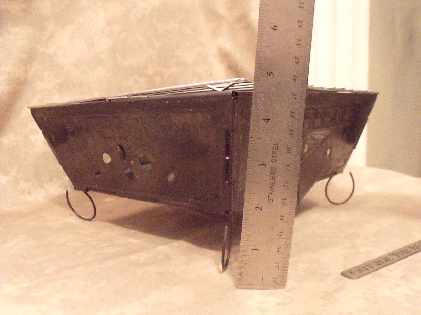 Emergency/Survival: Portable Folding Grill, Lightweight & Flat Fold Design!