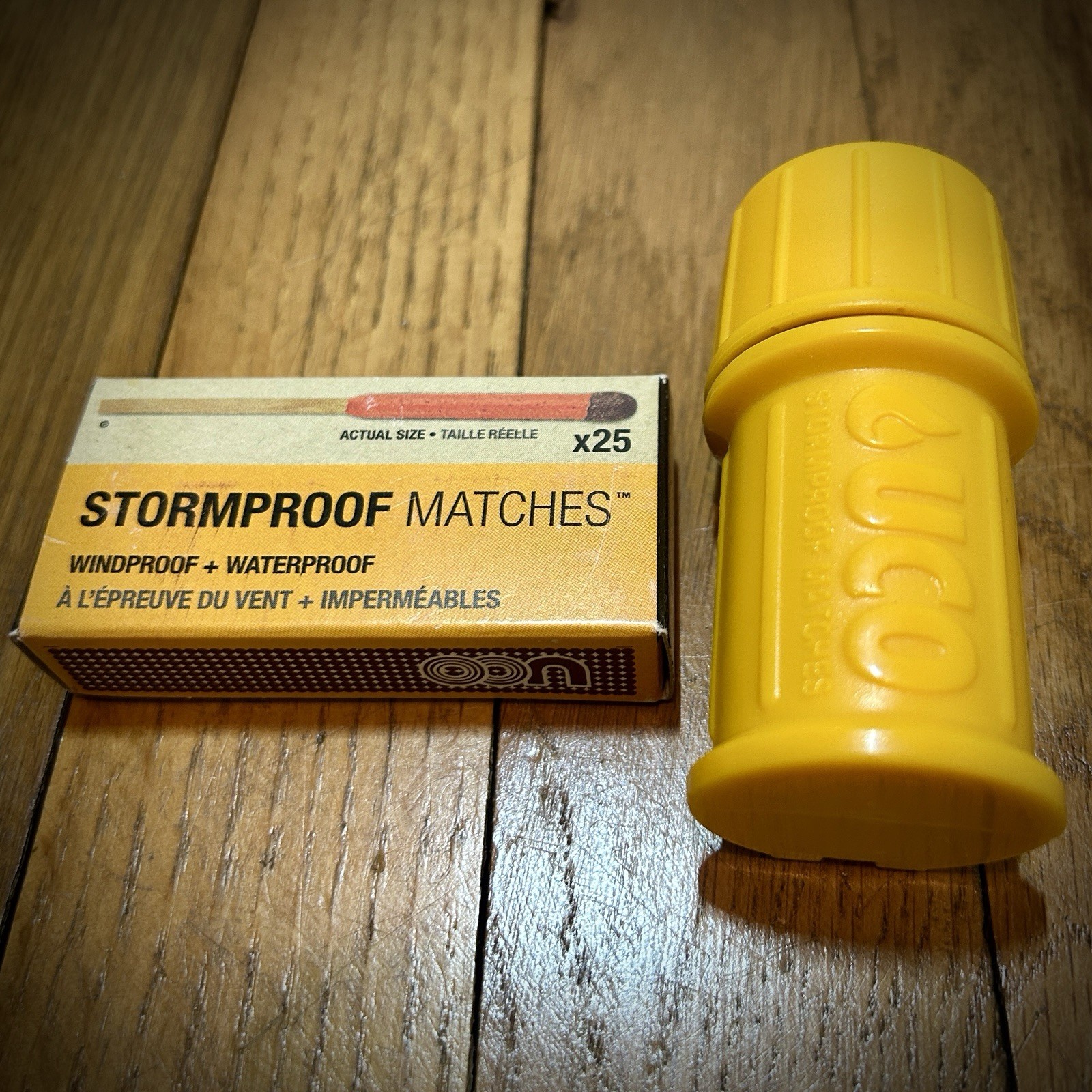 UCO Stormproof Match Kit Plus Extra 25 Match Box Windproof Waterproof Case