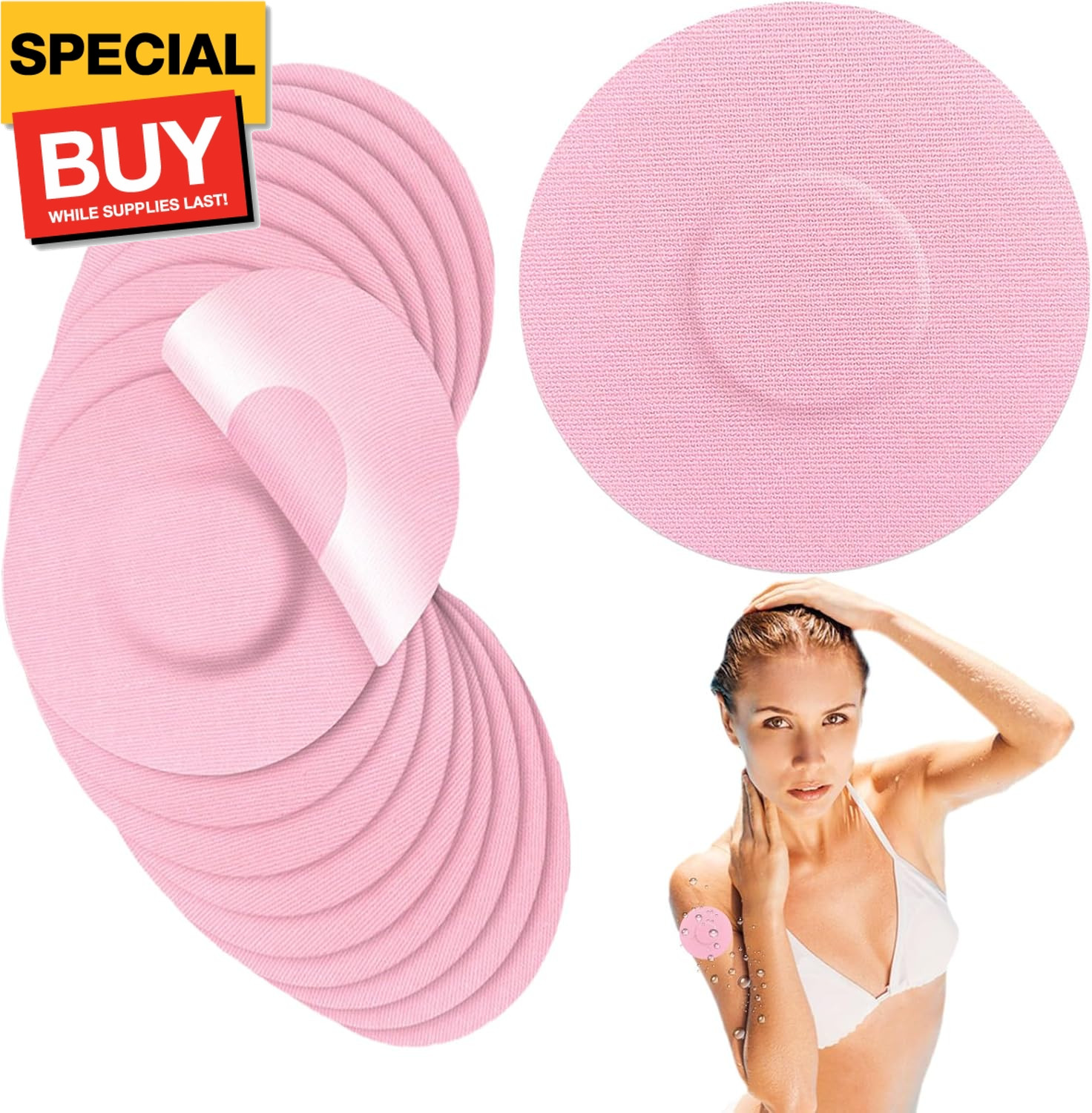 50 Pack Waterproof Sensor Covers for Freestyle Libre 2/3,CGM Adhesive Patches Wi