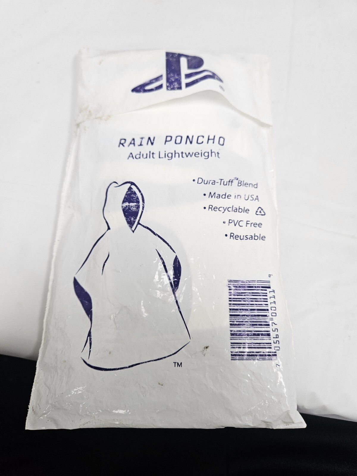 Playstation Logo Rain Poncho New