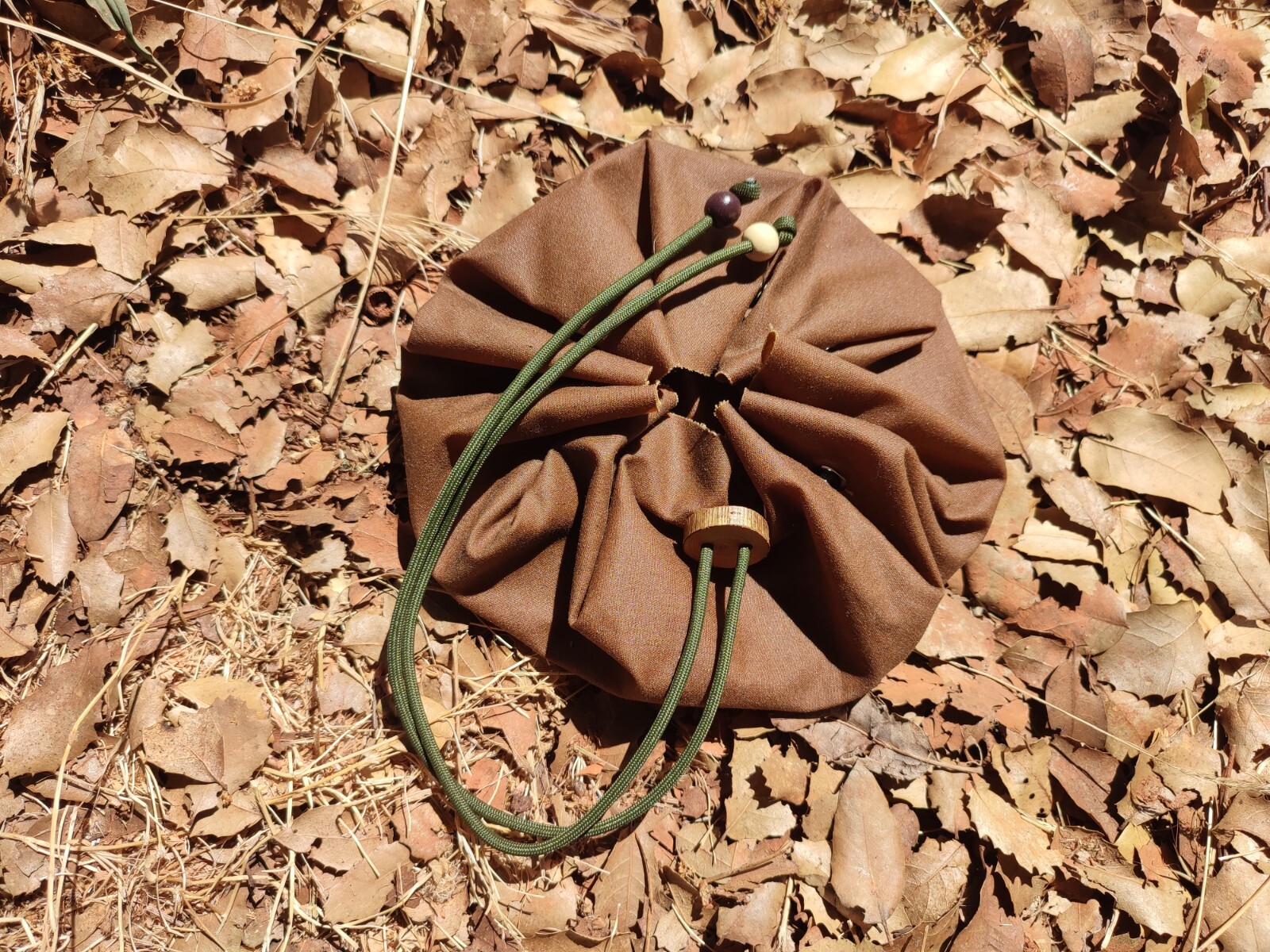 Bushcraft Tinder Fire kit Pouch Waxed Cotton Canvas Pouch Bag