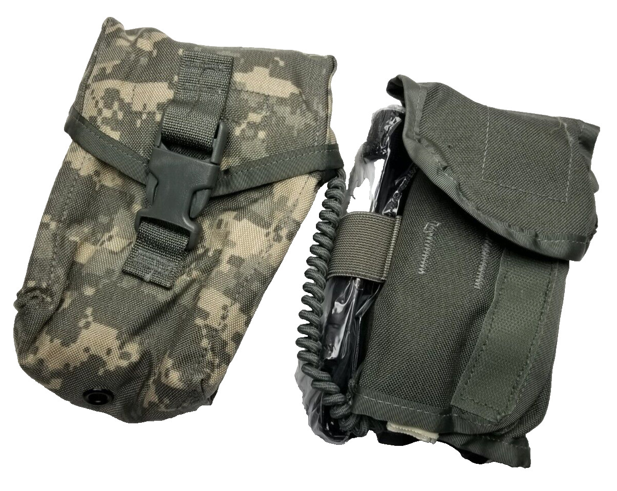 USGI Military ACU Digital MOLLE IFAK First Aid Kit w/ Supplies & TOURNIQUET MINT