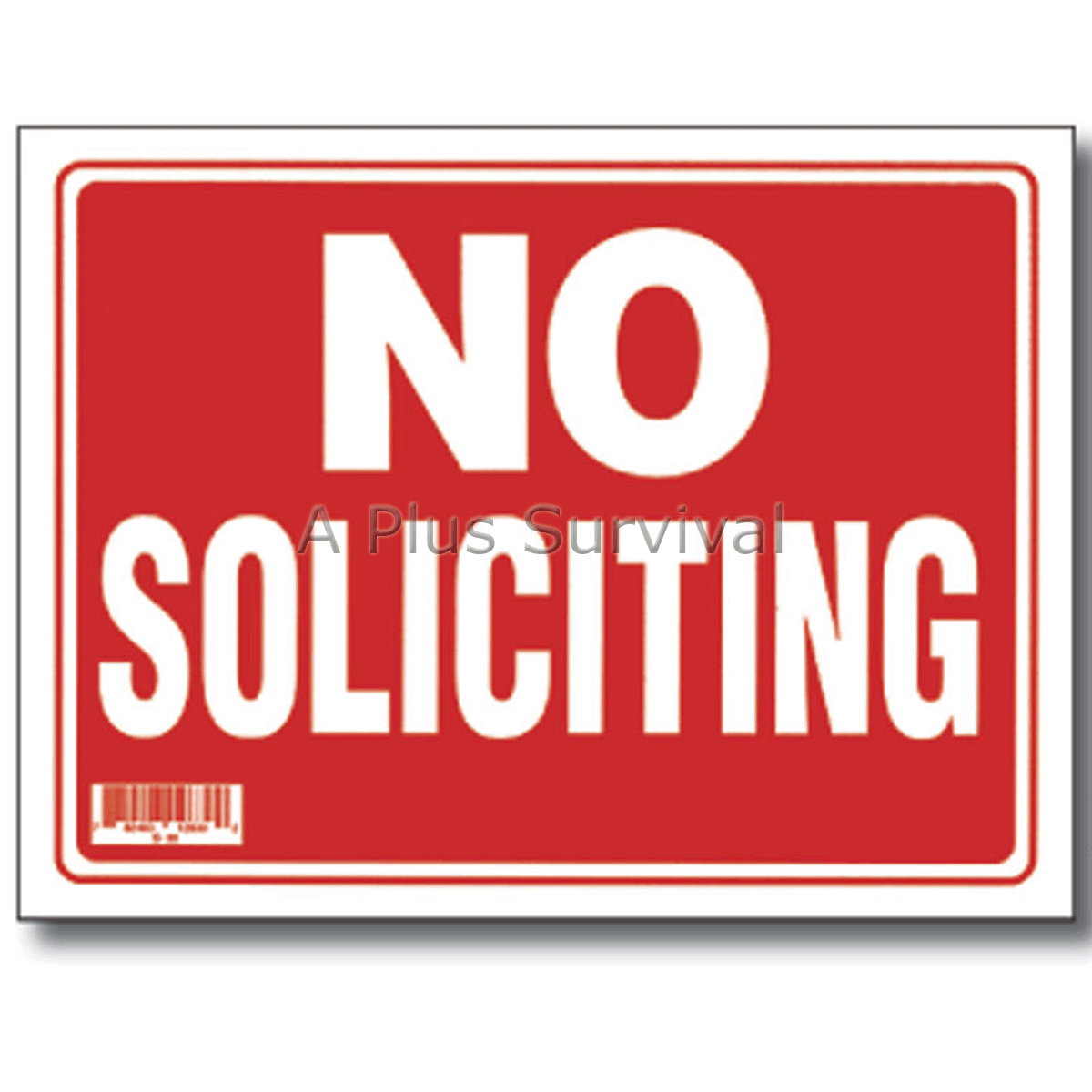 2 Pack – No Soliciting 9″x12″ Business Office Car Truck Home Garage Sale Sign