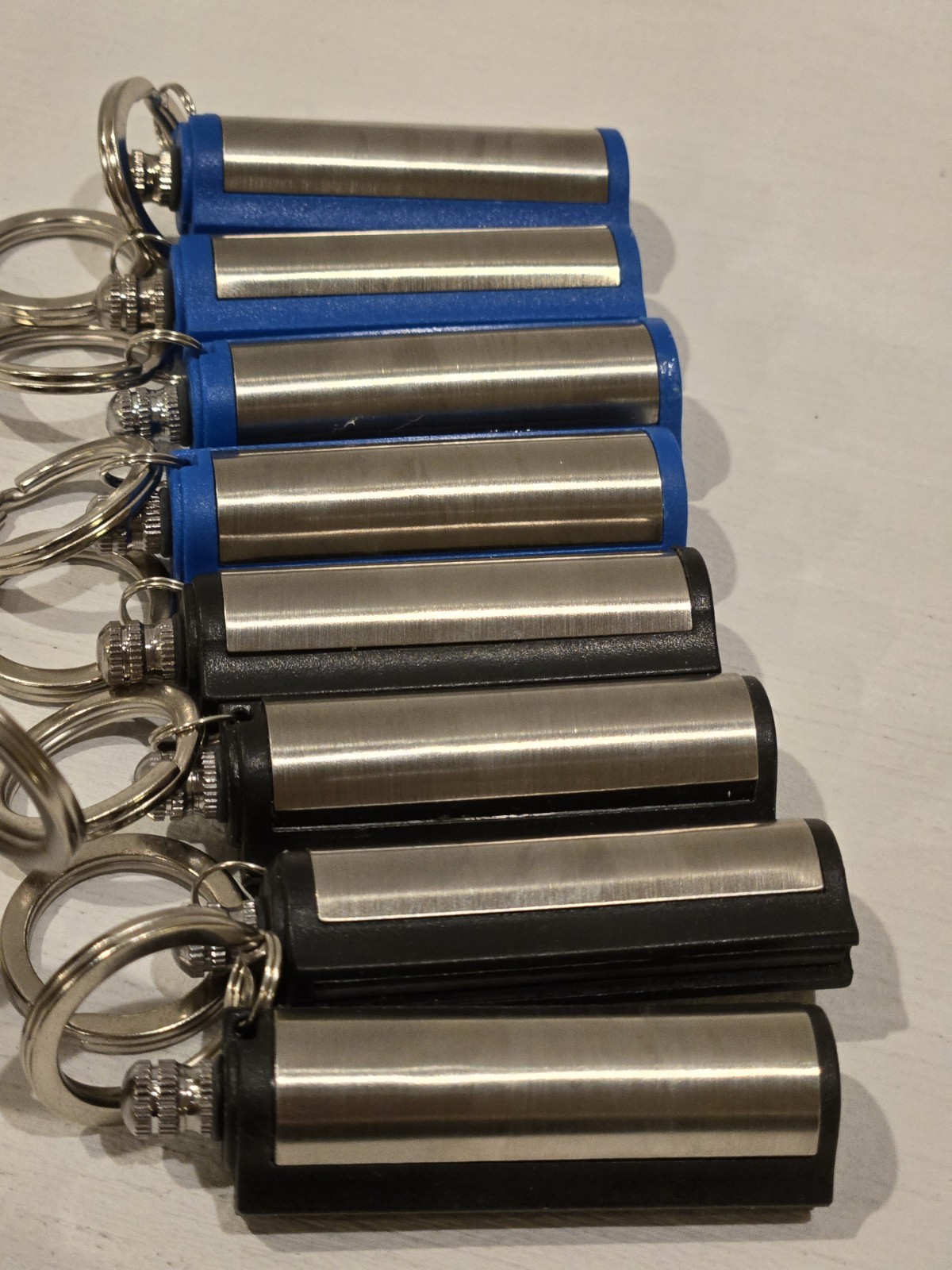 Lot Of 9 Fire Starter Permanent Match Lighter Survival Tool Flint Keychain