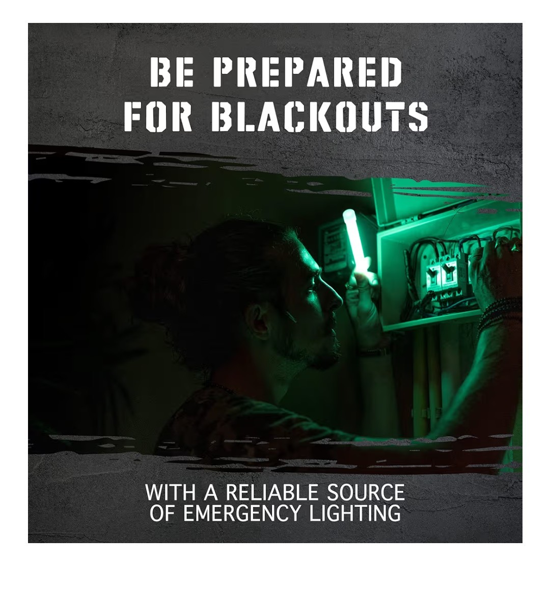 Emergency Glow Sticks 12 Pack | 12-Hour Light Power Outage Camping Safety