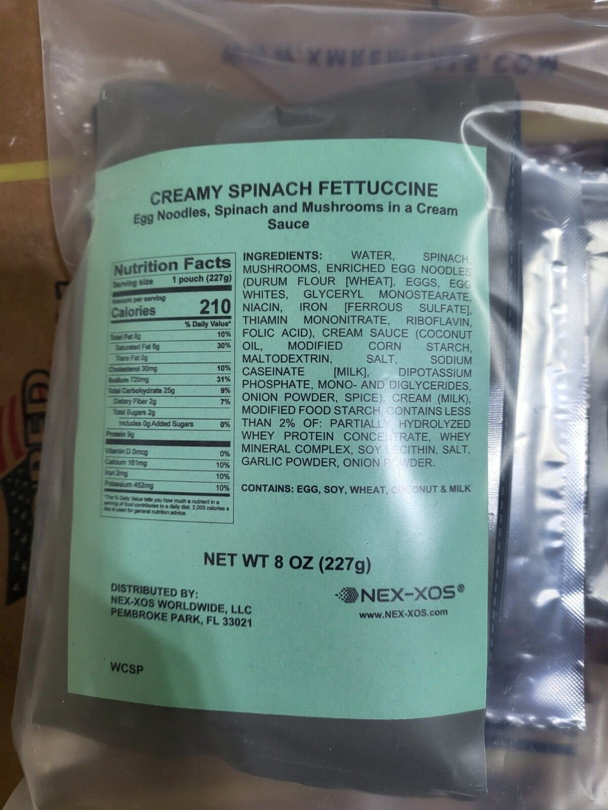 Meals Ready to Eat MREs – XMRE Blueline – Case of 12 Meals -Manufactured 03/2022