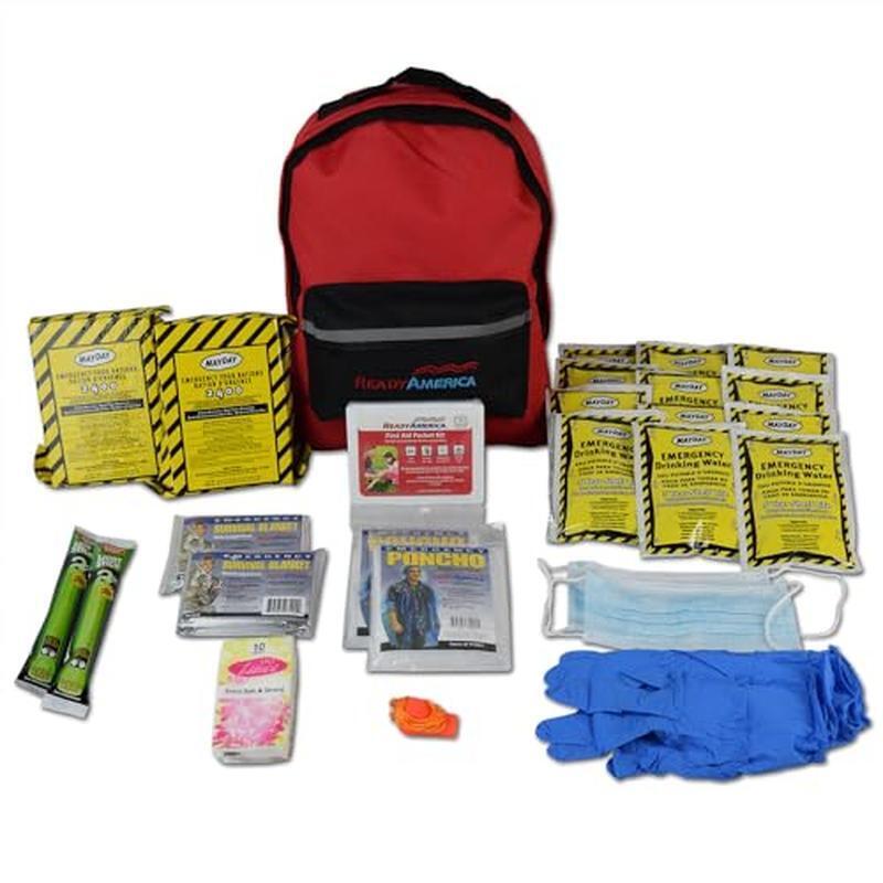 72 Hour Emergency Kit 2-Person Survival Go-Bag First Aid Food Water Blankets
