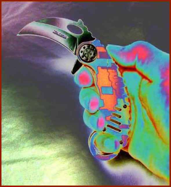 Camo Karambit Spring Assist Tactical Knife+ Credit Card Pocket Survival Tool