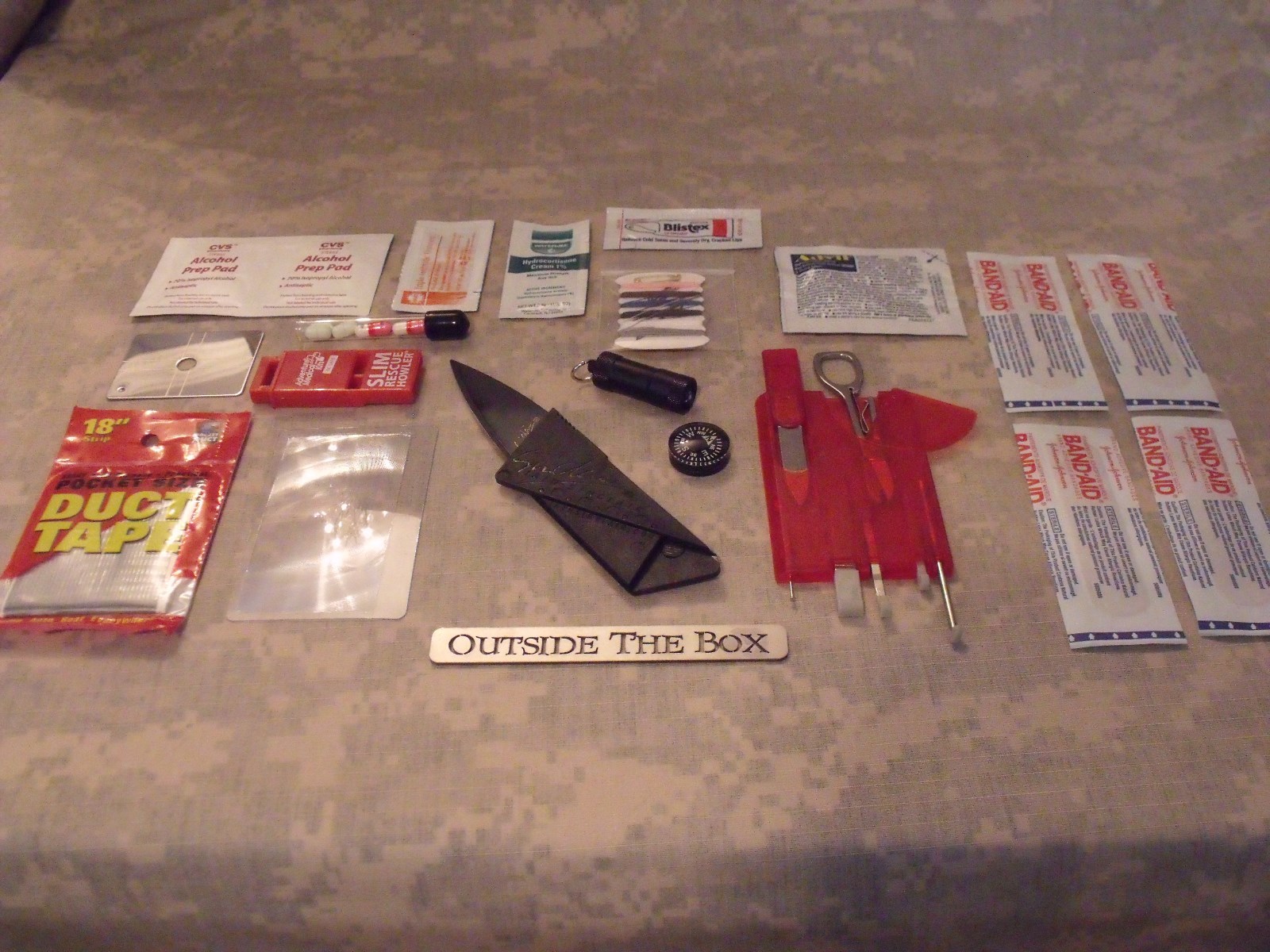 NEW! “Pocket Urban Survival Kit” Washington DC Map, Knife, Whistle, Compass