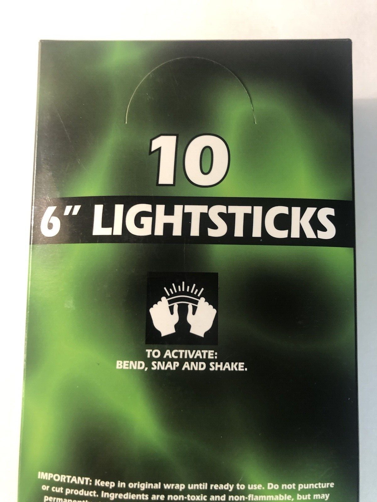 6″ Yellow Lightsticks (Pack of 10), BP-9-60074, 12 hours, Be Ready!