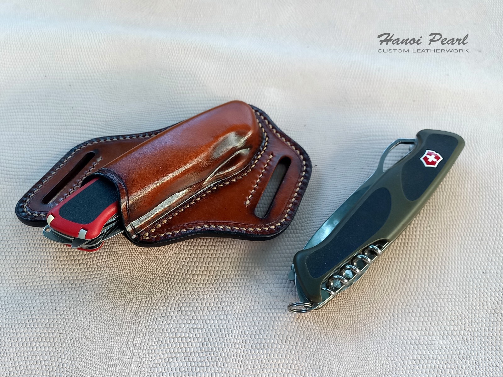 Custom Leather Sheath for Victorinox / Wenger RangerGrip 78, 79, 178, 179