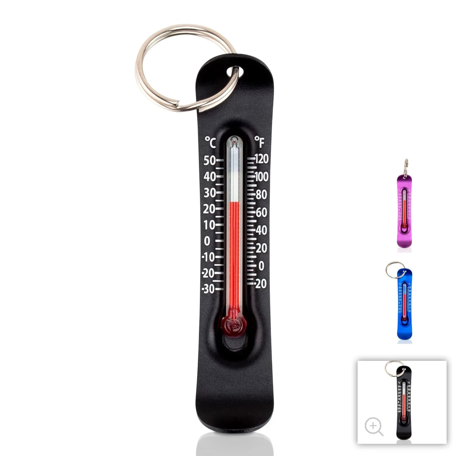 Brrr-Ometer – Snowsport Zipper Pull Thermometer for Jacket, Parka, or Backpack |