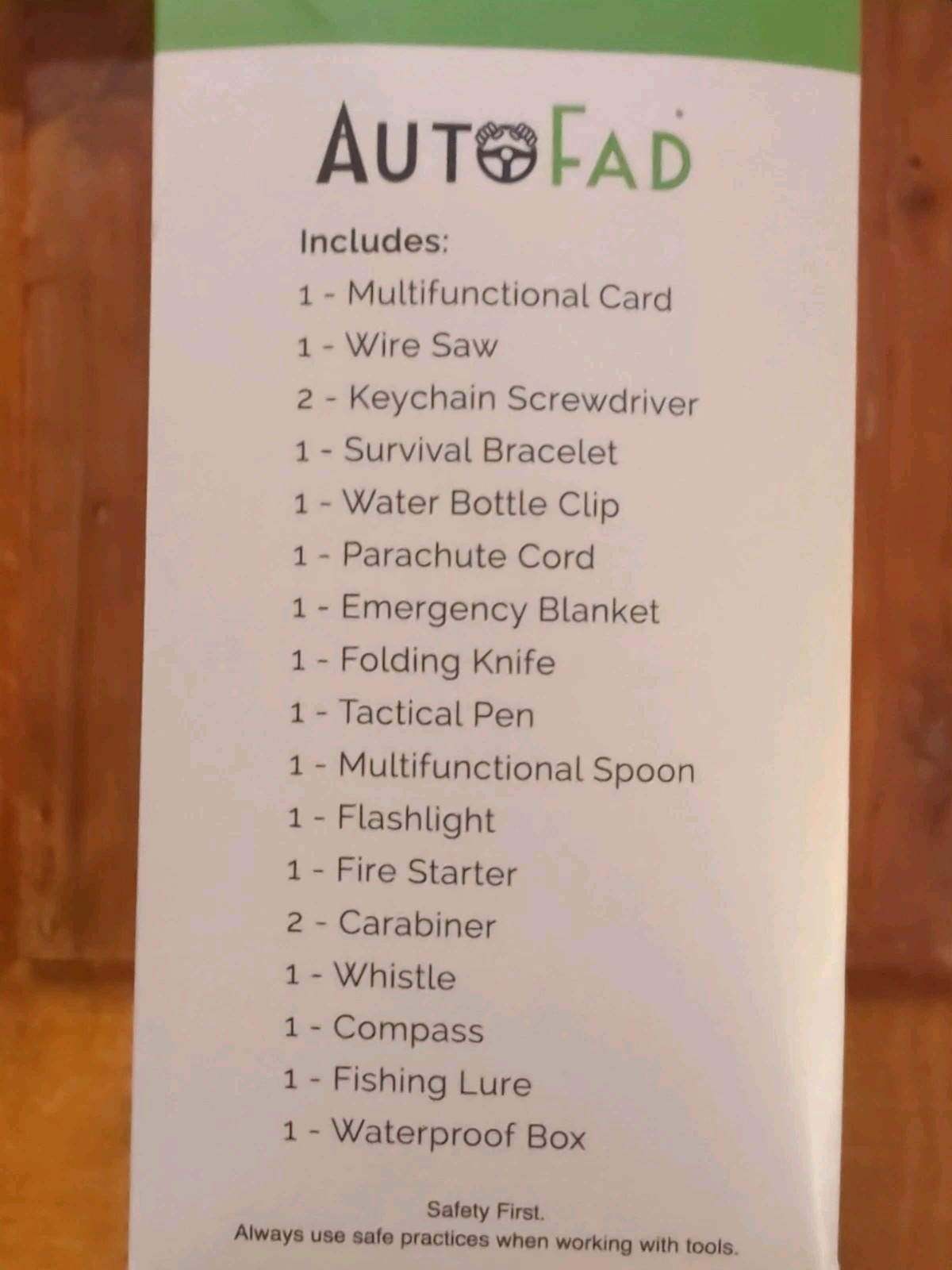 19-in-1 Emergency Survival Kit With Waterproof Case