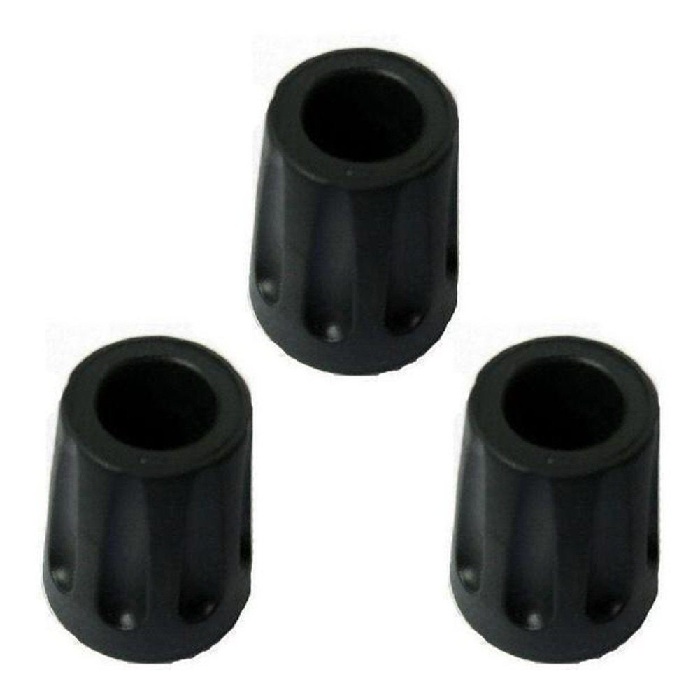 Trekking Pole Tips Replacement Long Lasting Rubber Feet (3pcs) for Hiking Poles