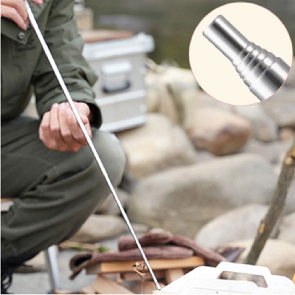 Stainless Steel Fire Starting Tubes Outdoor Collapsible Fire Tool Campfire Tool