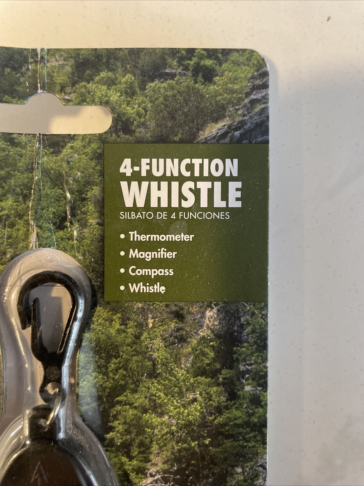 Ozark Trail 4-Function Whistle-thermometer, Magnifier, Compass, Whistle- New