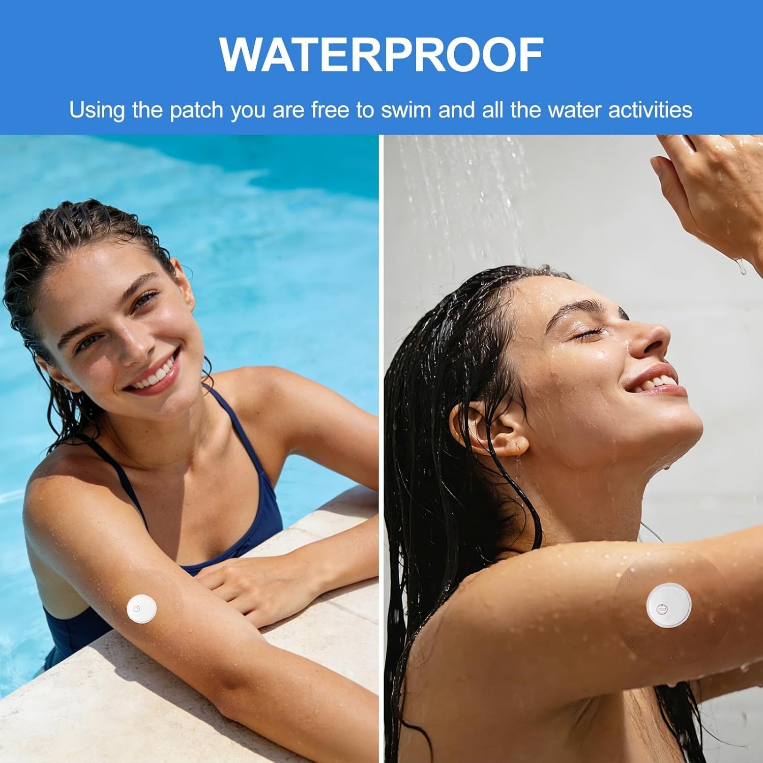 Pack of 20 Easy Apply Freestyle Libre 3 Covers – Waterproof with Secure Adhesion