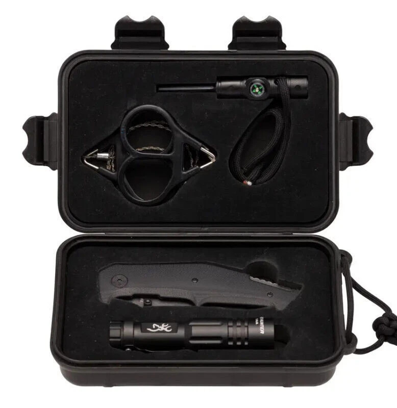 Browning Survival Kit Perfect for Emergency Knife, Fire Starter, Compass & MORE!